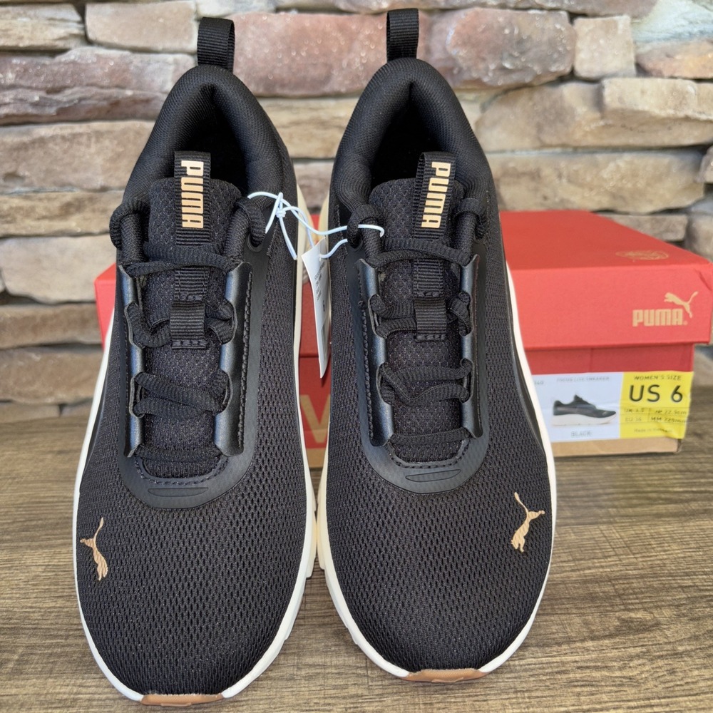 PUMA "Focus Lite" Women's Softfoam+Modern Road Running Sneaker Black Size  6 NWB